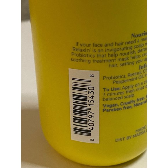 TPH By Taraji Maskin’ & Relaxin’ A Moisturizing Scalp Mask 4 oz 118 ml Full Size - Picture 2 of 5